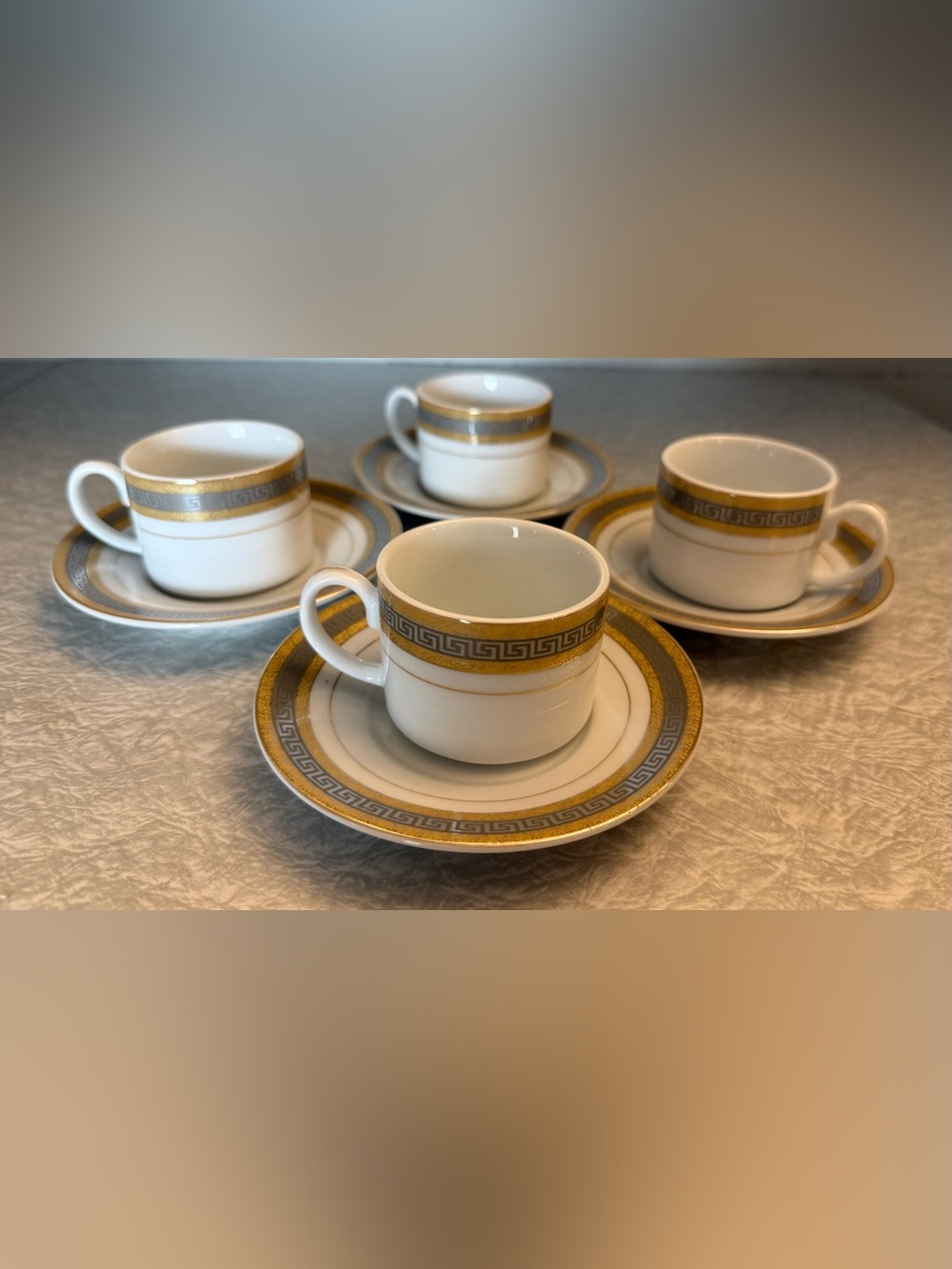 Vintage Casa Elite Espresso Cups and Saucers